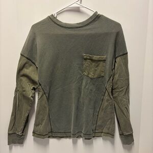 Forest Green Long Sleeve Top